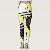 Funky gestippelde streepjes in vette legging (Voorkant)