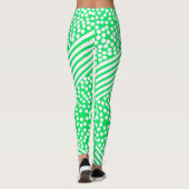 Funky gestippelde strepen Stoute Leggings (Achterkant)