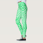 Funky gestippelde strepen Stoute Leggings (Links)