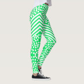Funky gestippelde strepen Stoute Leggings (Rechts)