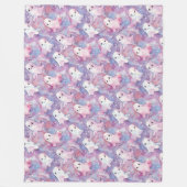 Funky Ghosts Kleurrijke Halloween Fleece Deken (Voorkant)