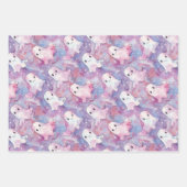 Funky Ghosts Kleurrijke Halloween Inpakpapier Vel (Voorkant 3)