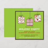 Funky Gifts Holiday Grab Bag Party Uitnodiging (Voorkant / Achterkant)