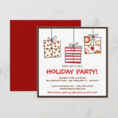 Funky Gifts Holiday Grab Bag Party Uitnodiging (Voorkant / Achterkant)