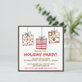 Funky Gifts Holiday Grab Bag Party Uitnodiging (Staand voorkant)