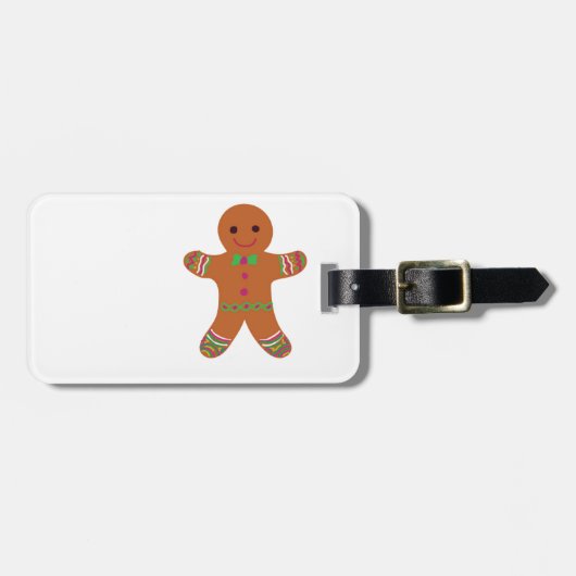 Funky Gingerbrood Bagagelabel (Voorkant horizontaal)