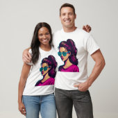 Funky Girl Cartoon T-shirt (Unisex)