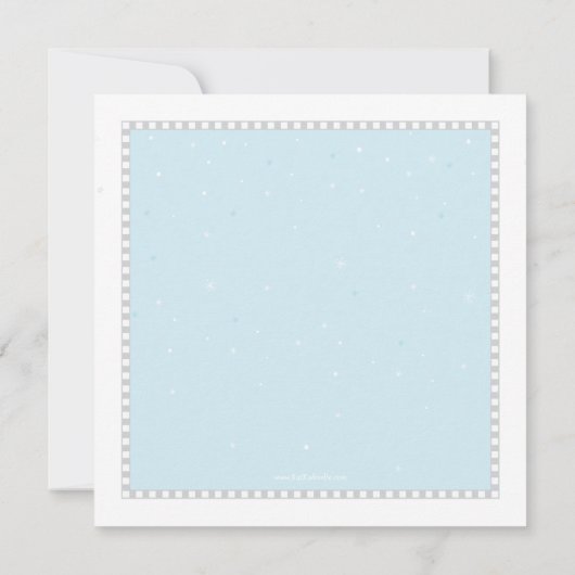 Funky Girl Ice Skating Birthday Party Kaart (Achterkant)