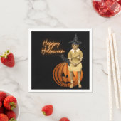 Funky  Girl Witch Halloween Servet (Insitu)