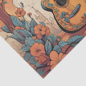 Funky Gitaar Decoupage Tissuepapier (Detail)