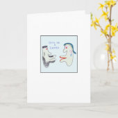 Funky Give Us a Smooch Illustrated Kissing Kaart (Gele Bloem)