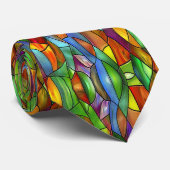 Funky Glas-in-Lood Charme Stropdas (Opgerold)