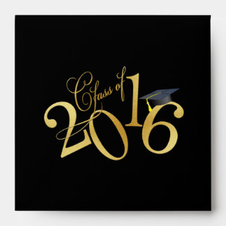 Funky Gold Class of 2016 Afstuderen Envelop