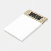 Funky Gold Glitter Sparkles Beautique Post-it® Notes (Schuin)