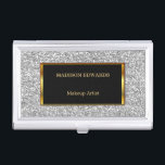 Funky Gold golden and Silver Glitter professional Visitekaarthouder<br><div class="desc">Moderne gouden en zilveren mousserende glitter professionele houder van visitekaartje. Perfect voor Haarstylist,  Event Planner,  Wedding planner,  Makeup Artist,  Massage Therapist,  Nail Studio eigenaar,  Cosmetoloog,  Hairdresser,  Salon Store en nog veel meer.
Als je hulp nodig hebt,  zal ik je graag helpen,  je kunt me een post sturen.</div>