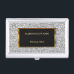 Funky Gold golden and Silver Glitter professional Visitekaarthouder<br><div class="desc">Moderne gouden en zilveren mousserende glitter professionele houder van visitekaartje. Perfect voor Haarstylist,  Event Planner,  Wedding planner,  Makeup Artist,  Massage Therapist,  Nail Studio eigenaar,  Cosmetoloog,  Hairdresser,  Salon Store en nog veel meer.
Als je hulp nodig hebt,  zal ik je graag helpen,  je kunt me een post sturen.</div>