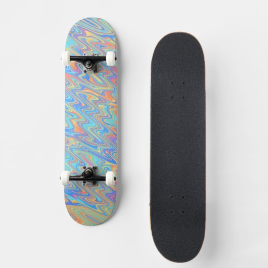 Funky golven persoonlijk skateboard (Voorkant)