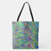 Funky golven tote bag (Voorkant)