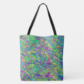 Funky golven tote bag (Achterkant)
