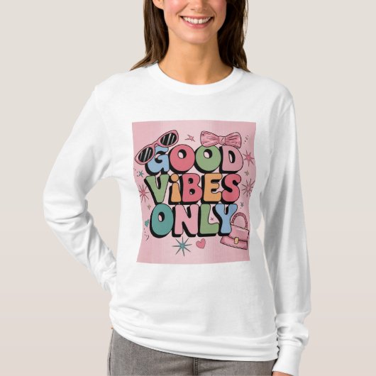 Funky Good Vibes T-shirt (Voorkant)