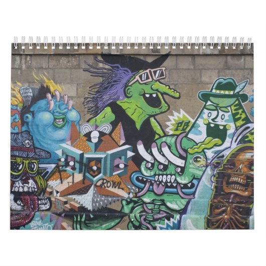 Funky Graffitis in Wenen Oostenrijk 2025 Kalender (Hoes)