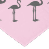Funky Gray Pink Flamingo Birds Pattern Tafelkleed (Gekanteld)