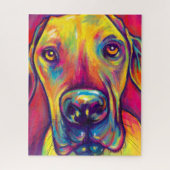 Funky Great Dane Art Puzzle Legpuzzel (Verticaal)