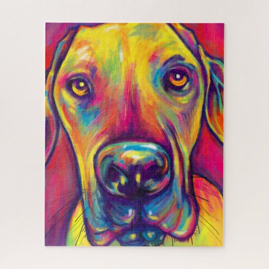 Funky Great Dane Art Puzzle Legpuzzel (Verticaal)