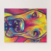 Funky Great Dane Art Puzzle Legpuzzel (Horizontaal)