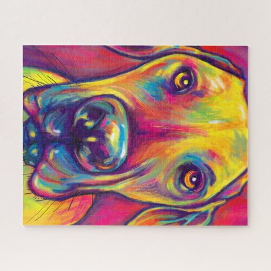 Funky Great Dane Art Puzzle Legpuzzel (Horizontaal)