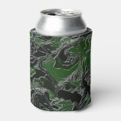 Funky Green Army Camo Blikjeskoeler (Blikje Voorkant)