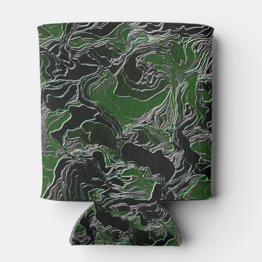 Funky Green Army Camo Blikjeskoeler (Achterkant)