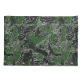 Funky Green Camo Kussensloop (Achterkant)
