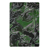 Funky Green Camo Mini Klembord (Achterkant)