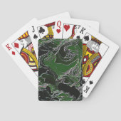 Funky Green Camo Speelkaarten (Achterkant)