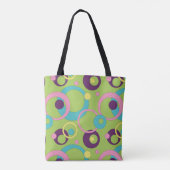 Funky Green Circles All-Over-Print Tas (Achterkant)