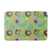 Funky Green Circles Bath Mat (Voorkant)