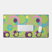Funky Green Circles Bureaumat (Keyboard & Muis)