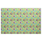 Funky Green Circles Fabric Stof (Yard (91,4 cm))