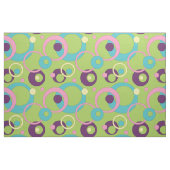 Funky Green Circles Fabric Stof (Fat Quarter)