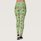 Funky Green Circles Leggings (Achterkant)