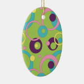 Funky Green Circles Ornament (Rechts)