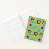 Funky Green Circles Spiraal Notitieboek (Binnen)