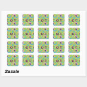 Funky Green Circles Sticker (Vel)