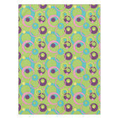 Funky Green Circles Tablecloth Tafelkleed (Voorkant)