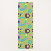 Funky Green Circles Yogamat (Voorkant)