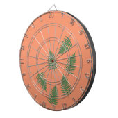 Funky Green Fern Lucky Darts Bord Dartbord (Voorkant Rechts)