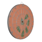 Funky Green Fern Lucky Darts Bord Dartbord (Voorkant Links)
