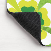 Funky Green Flowers Muismat (Hoek)