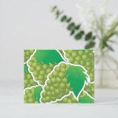 Funky green grappen briefkaart (Staand voorkant)
